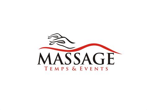 modern professional massage logo design for massage temps and events by sushma design 1376210