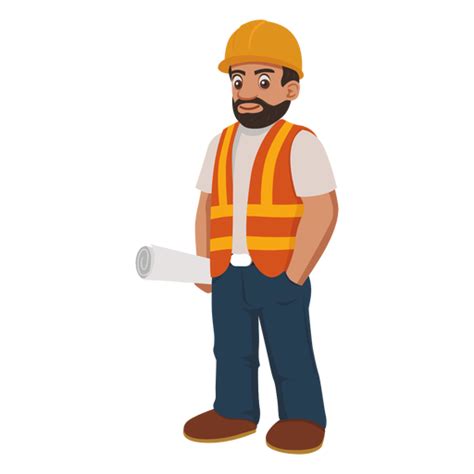 Construction Worker Cartoon Png Construction Worker Motion Graphics