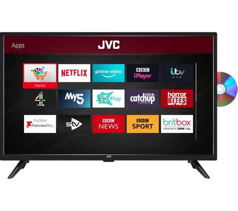 Jvc Lt 32c605 32 Smart Hd Ready Led Tv With Built In Dvd Player