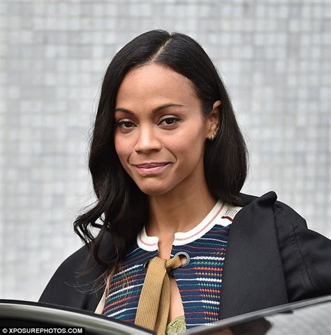 Zoe Saldana Gushes About Motherhood During Tv Appearance Daily Mail