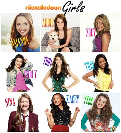 Image Nickelodeon Girls Collage Names Victorious Wiki