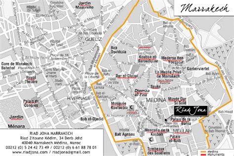Mapas De Marrakech Marrocos Mapasblog
