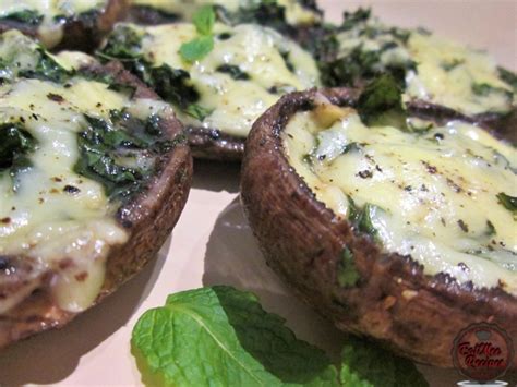 Spinach & Cheese Stuffed Portobello Mushrooms - South African Food ...