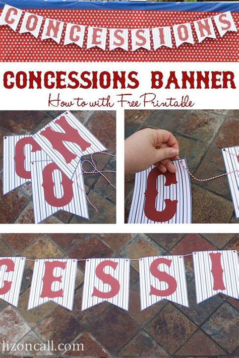 Concession Stand Banner Printable Free