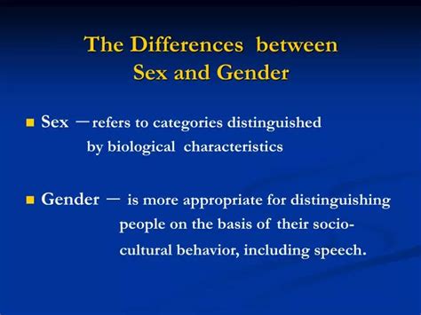 Ppt The Differences Between Sex And Gender Powerpoint My Xxx Hot Girl