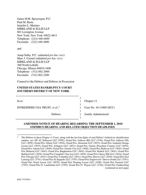 United States Bankruptcy Court Southern District Of New York Pdf