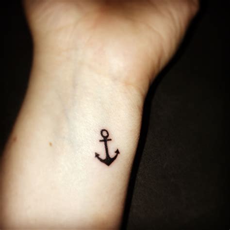 Simple Anchor Tattoo On Hand