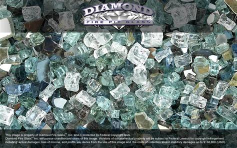 Illustrious Premixed Diamond Fire Pit Glass 1 Lb Crystal Package