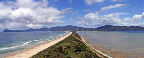 View From Neck Lookout On Bruny Island Tasmania Australia Stock
