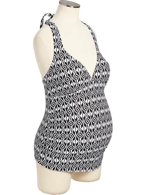 Maternity Halter Tankini Tops Product Image Halter Top Tankini