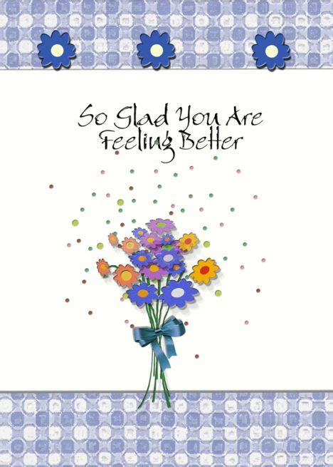 Glad You Are Feeling Better Get Well Art Card Ad Affiliate
