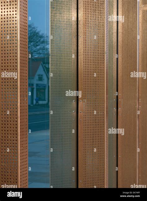 Bronze Cladding Detail Waitrose Chester Hi Res Stock Photography And