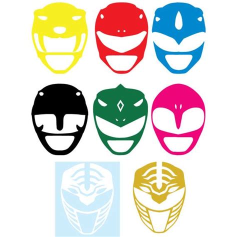Power rangers svg power rangers helmet svg silhouette. Custom Power Rangers Helmet Decal | Power ranger birthday ...