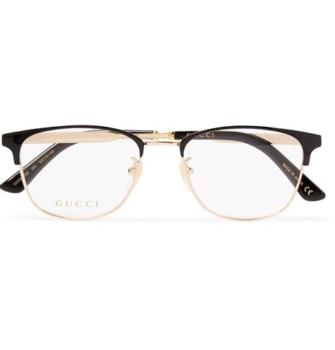 D Frame Gold Tone And Acetate Optical Glasses In 2020 With Images Optical Glasses Gucci