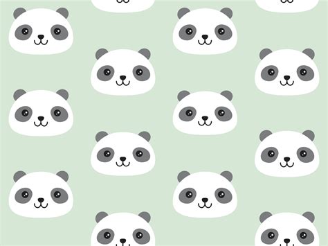 Lindo Patrón De Panda En Un Lindo Estilo Kawaii Fondo Transparente De