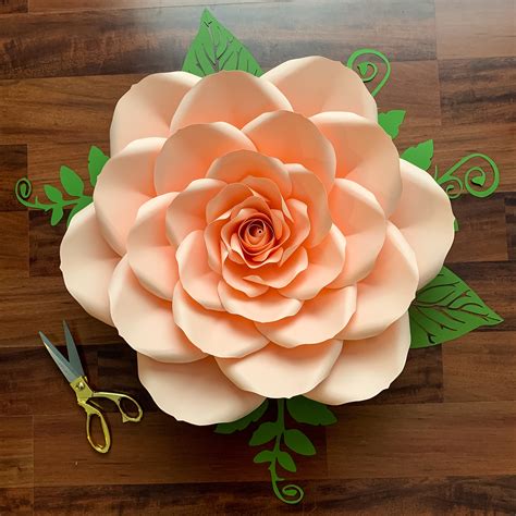 And this is the other cute giant paper flower template for cricut, but. PDF Petal 24 Printable DIY Giant Paper Flower Template ...