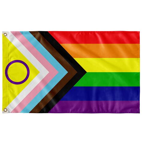Intersex Inclusive Progress Pride Flag Sticker Etsy My XXX Hot Girl