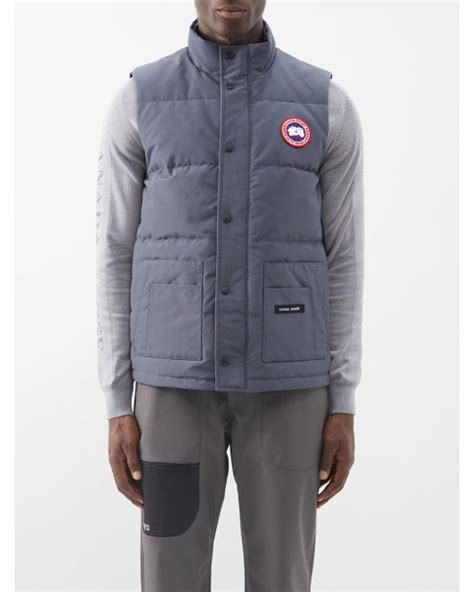Canada Goose Freestyle Quilted Down Gilet In Blue For Men Lyst