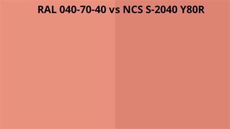 Ral 040 70 40 Vs Ncs S 2040 Y80r Ral Colour Chart Uk