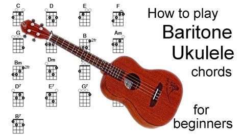 How To Play Baritone Ukulele Chords Youtube