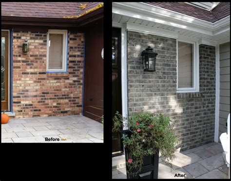 For our job we only needed 2. Brick Recoloring | Brick exterior house, Home exterior ...