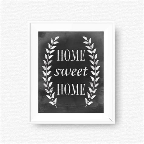 Home Sweet Home Home Printable Chalkboard Minimal