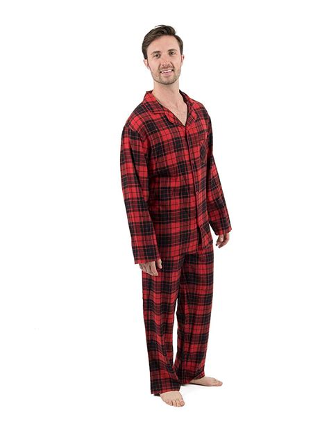 Leveret Leveret Mens Pajamas Flannel Pjs 2 Piece Christmas Pajama Set