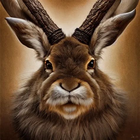Jackalope In The Museum Detailed Fur Highly Stable Diffusion Openart