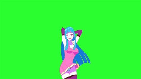 Very Cute Sexy Anime Girl Dance 💦 Green Screen Youtube