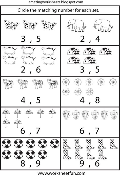 Printable spring worksheets can help you teach your child how to color or draw. Counting Worksheets For Kindergarten | Math | Counting ...