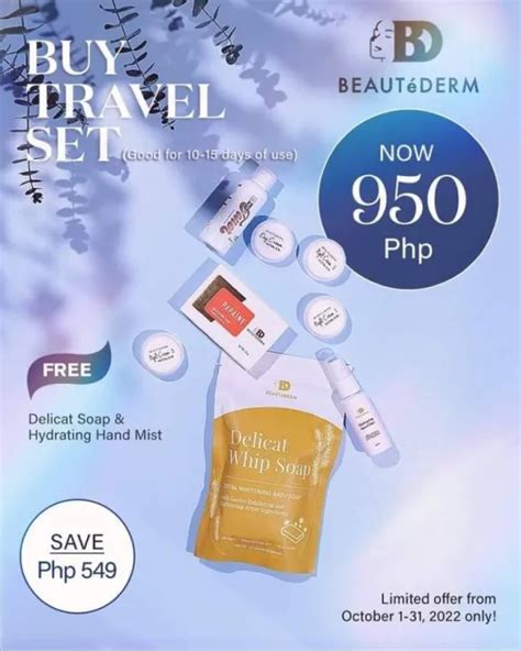 Travel Set Beaut Derm With Additional Freebies Lazada Ph