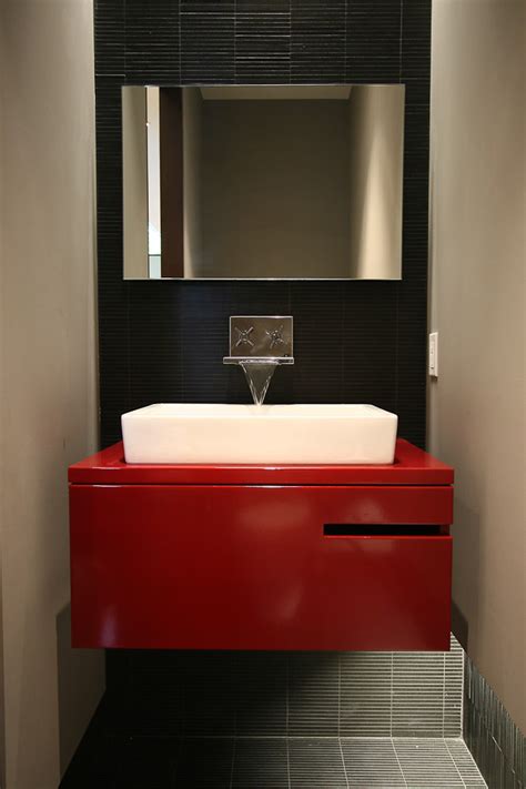 Shop for single sink bathroom vanities in bathroom vanities. red and black bathroom bathroom ideas
