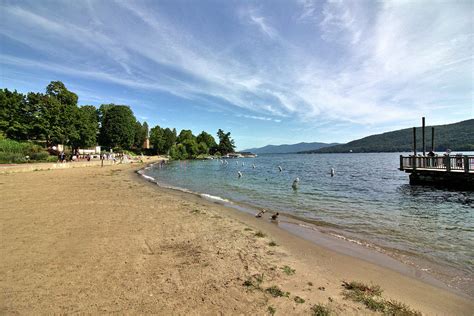 The Beach At Lake George Ny Photograph By Robert Mcculloch