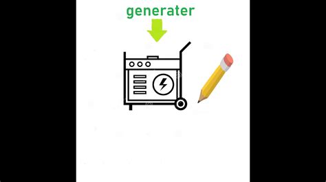 How To Draw A Generator Youtube