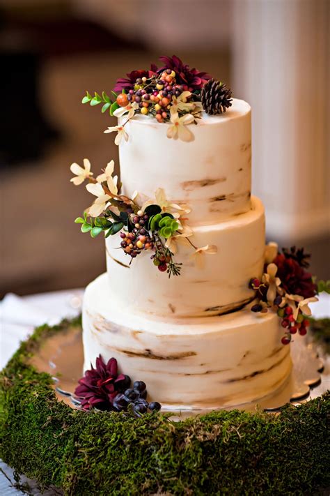 49 Fall Wedding Cakes Were Obsessed With Winter Wedding Cake Fall