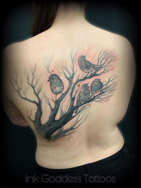 Birds On Tree Branch Tattoo By Haylo By Haylo Tattoonow
