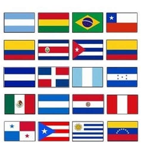 Los Paises Hispanohablantes Banderas De America Latina Ensenanza De Images