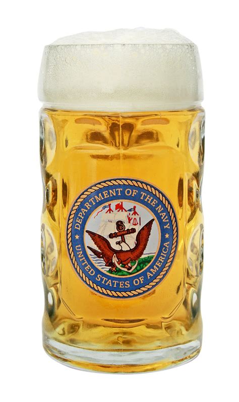 Custom Engraved Us Navy Dimpled Oktoberfest Glass Beer Mug 0 5 Liter