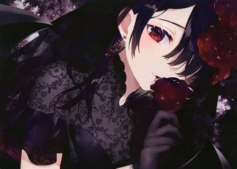 Hd Wallpaper Anime Roses Red Eyes Blood Wallpaper Flare