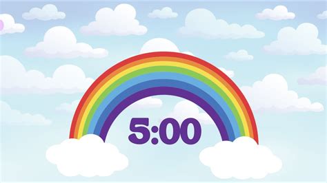 5 Minute Timer Rainbow Youtube