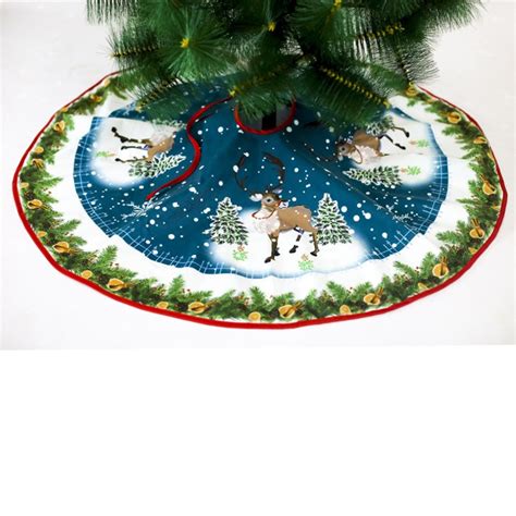 2018 New Christmas Tree Bottom Decorative Tree Skirt 90cm New High End
