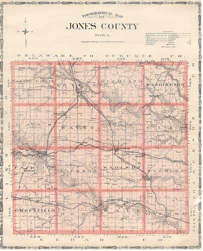 Jones County Maps Jones County Iagenweb