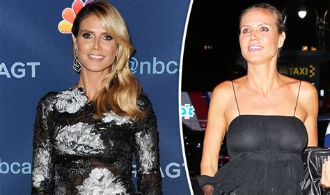 Heidi Klum Flashes Nipples As She Goes Braless In Seriously Sexy Dress