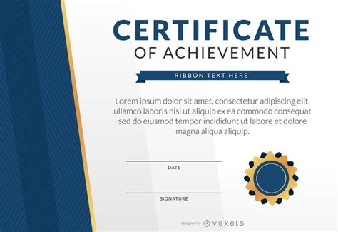 Certificado De Plantilla De Logros Descargar Vector