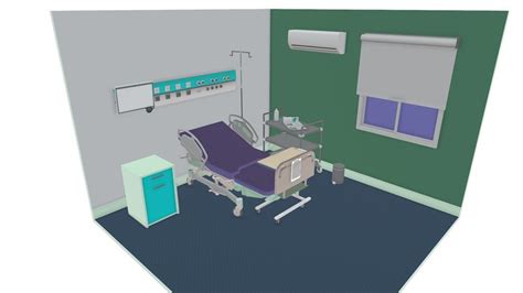 hospital bed 3d models sketchfab