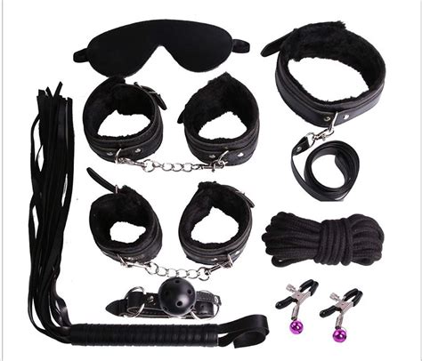 Bed Restraints Kit Handcuffs Sex Toys Leather Bondage Sets Collection Wrist Thigh