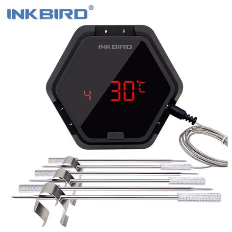 Inkbird Ibt 6x Digital Food Cooking Bluetooth Wireless Meat Bbq