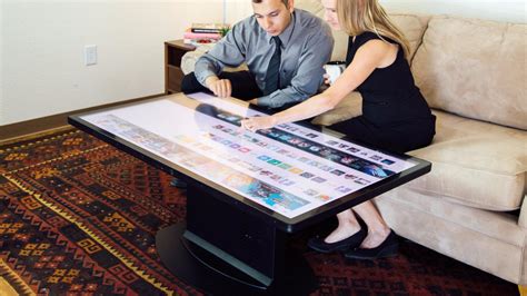 4k Multitouch Coffee Table Supports Tangible Objects