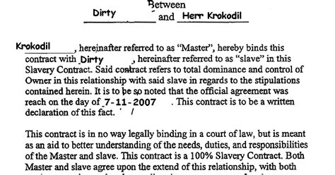 Justice Fo All Sex Slave Contract Please Review And Sign
