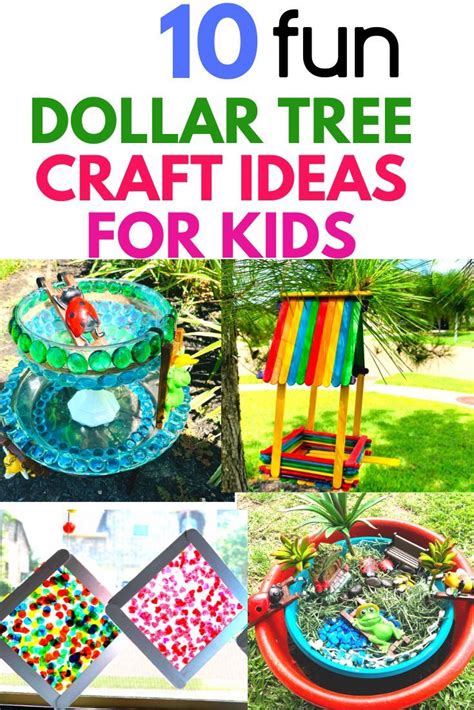 20 Dollar Store Crafts For Kids 1 ~ Brightkidfun In 2020 Dollar Tree